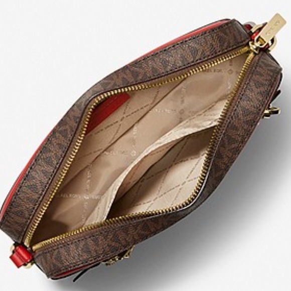 MICHAEL KORS
Jet Set Large Logo Crossbody Bag Flame Multi/ Brown color - Picture 10 of 16